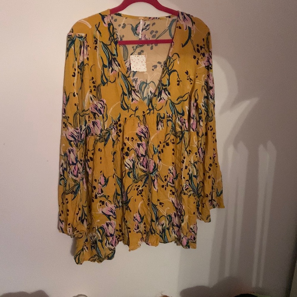 Free People dress. Bella Printed floral tunic